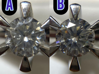 1/13 どっちのダイヤがきれいですか?