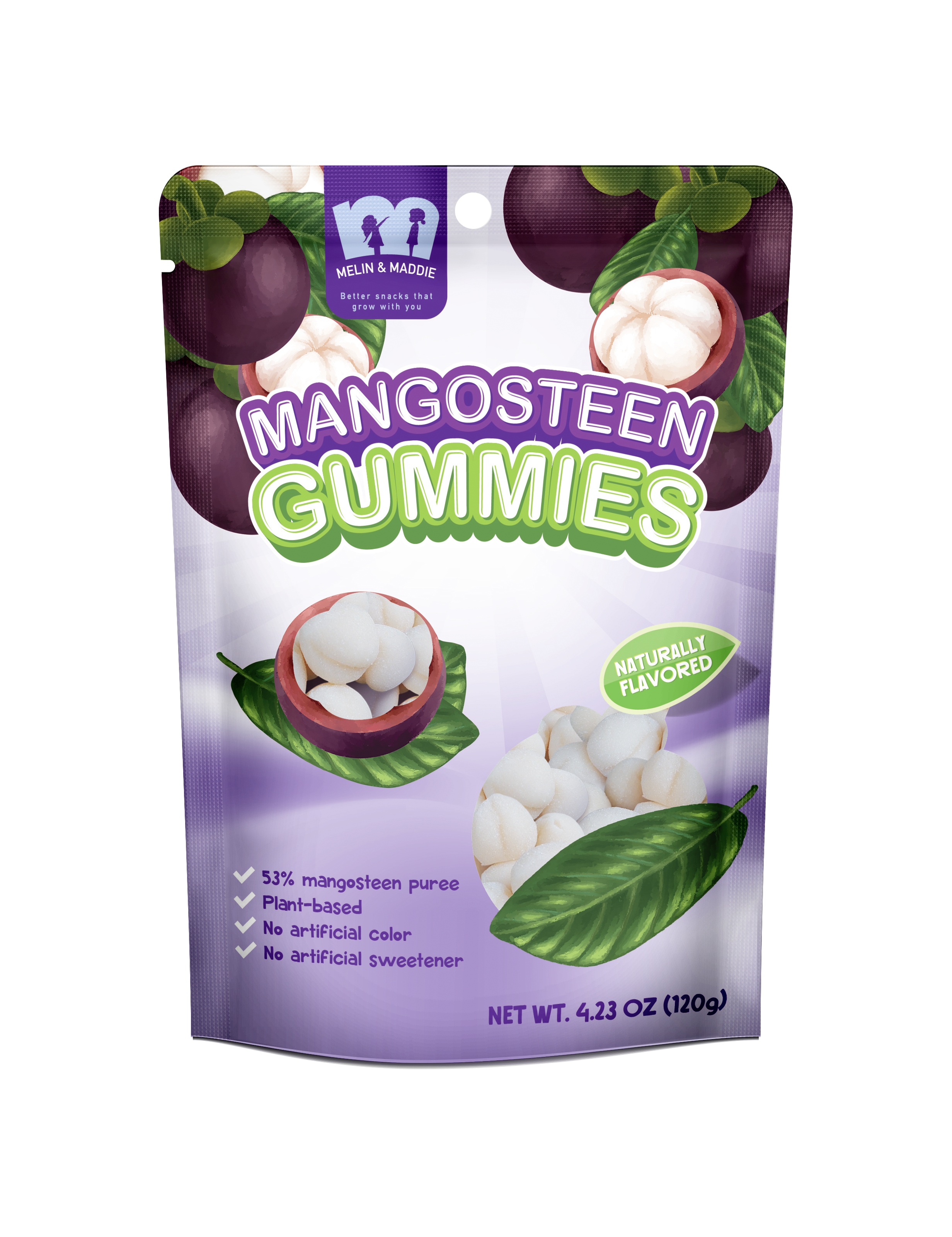 Melin & Maddie Mangosteen Gummies 120 g