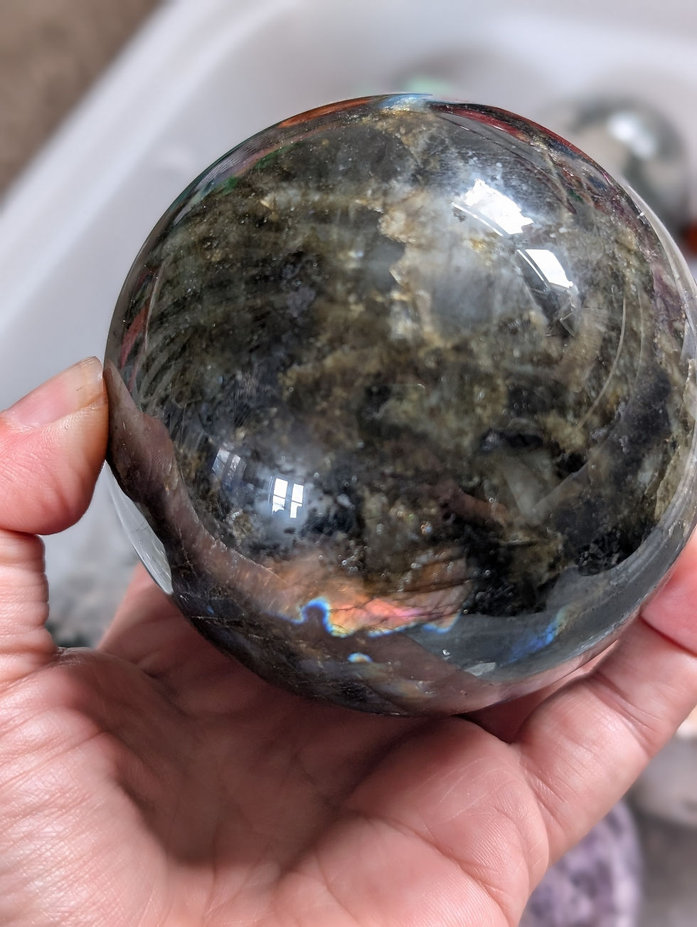 Thumbnail: Large Labradorite Sphere
