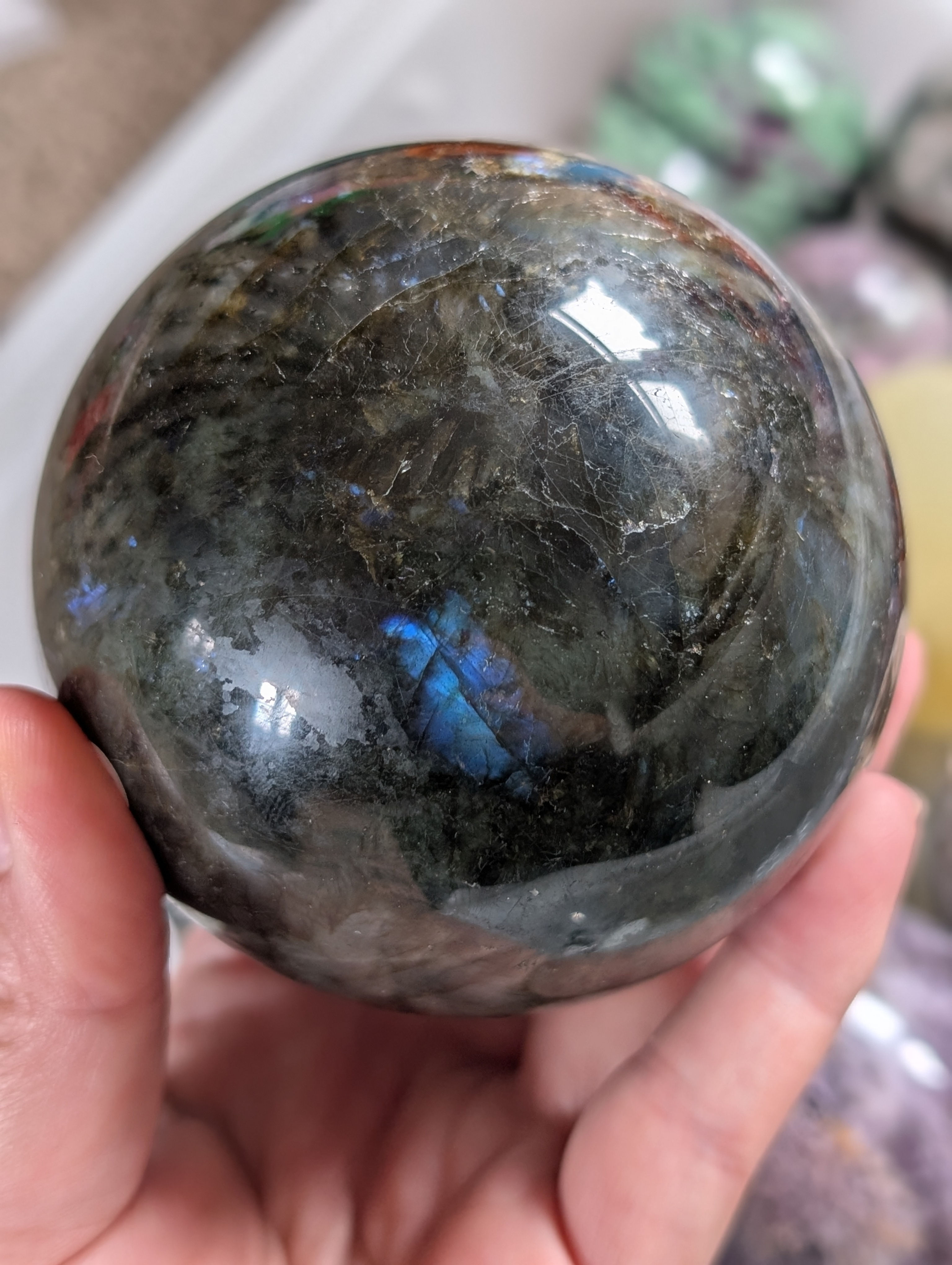 Large Labradorite Sphere
