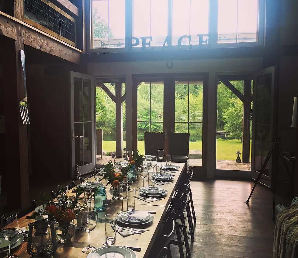 Place Setting for Pop Up Dinner