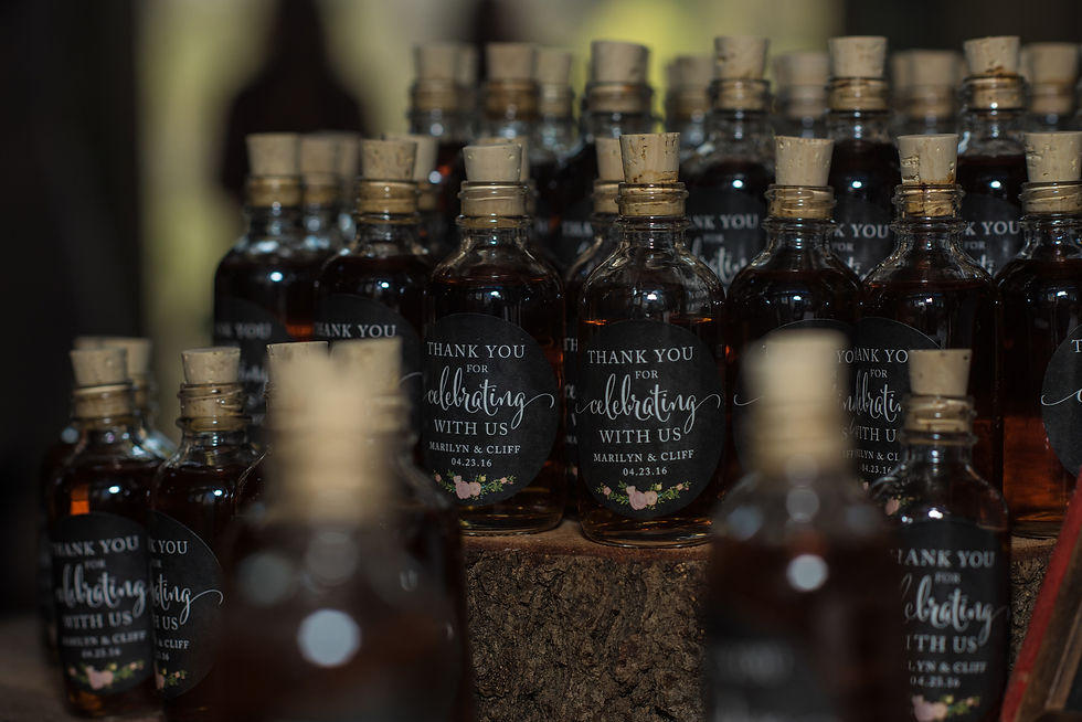 DIY Whisky Bottle Favors