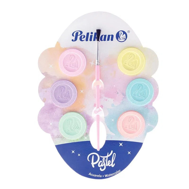 ACUARELAS PELIKAN PASTEL 6 COLORES 07501223