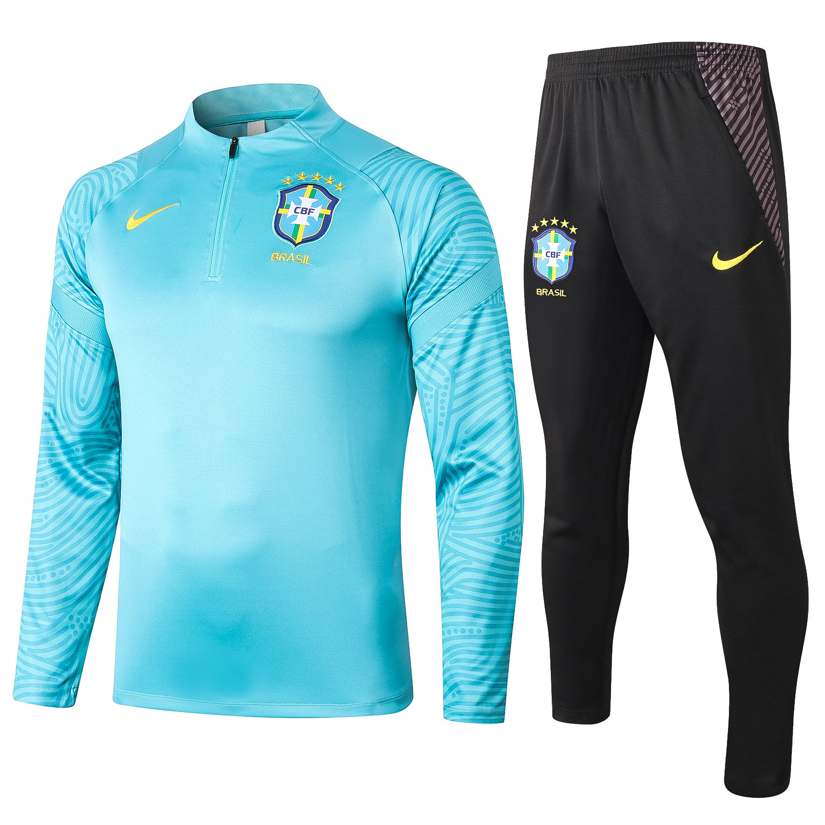 Brazil Blue & Black 1/4 Zip
