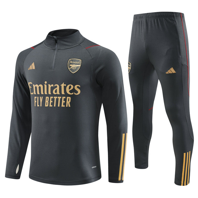 Arsenal Grey Gold 1/4 Zip