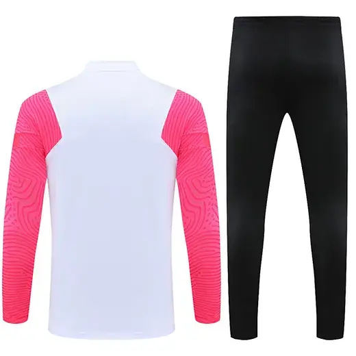 Thumbnail: PSG White Black and Pink 1/4 Zip Tracksuit