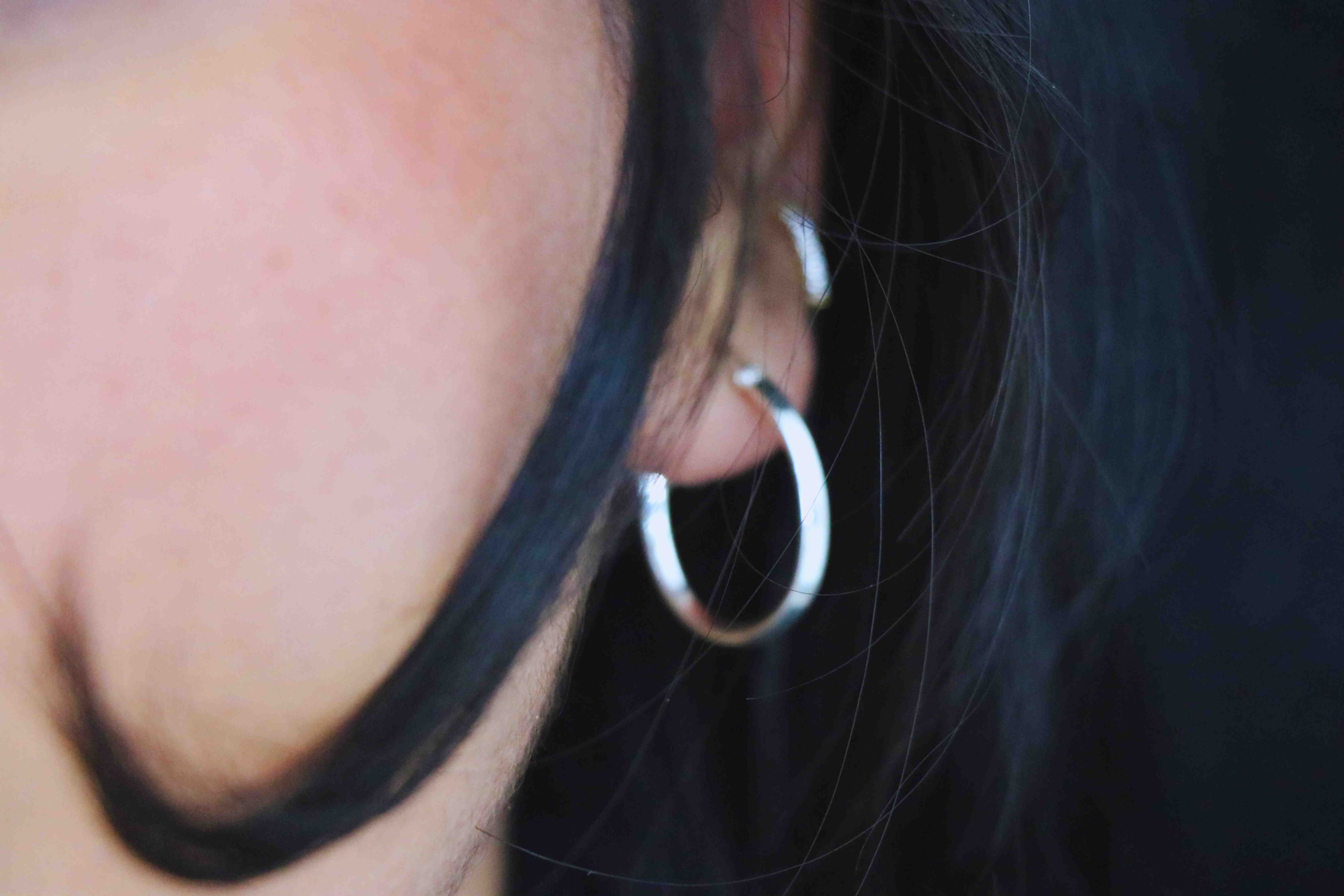 Julianna Sterling Silver Hoop Earrings