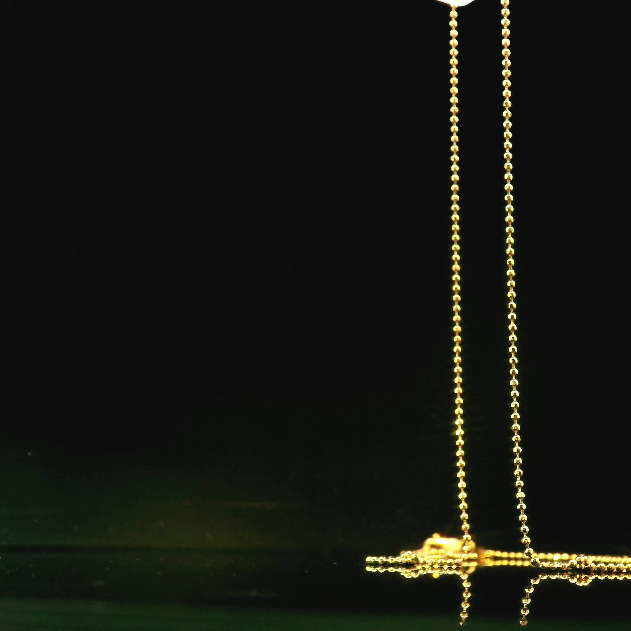 Shweta Gold Bead Chain Necklace