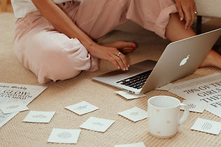 Teen girl using a laptop in a calm everyday moment