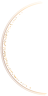 Gold circle graphic icon for Virtually There Services branding and navigation