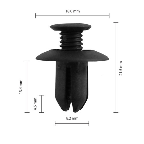 Ford/Hyundai/Kia/GM Commodore Cowl Retainer Pkt 25 Galaxy Auto