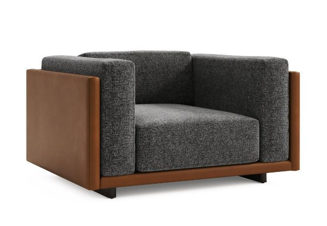 Vogel 14315-49 Black Tie Chair in dual fabric