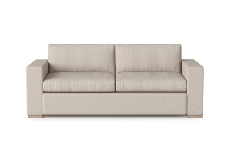 Broadway modern loveseat with wide arms from Vogel