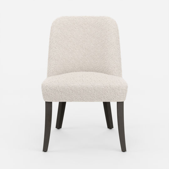 Rosalind curved back modern dining chair