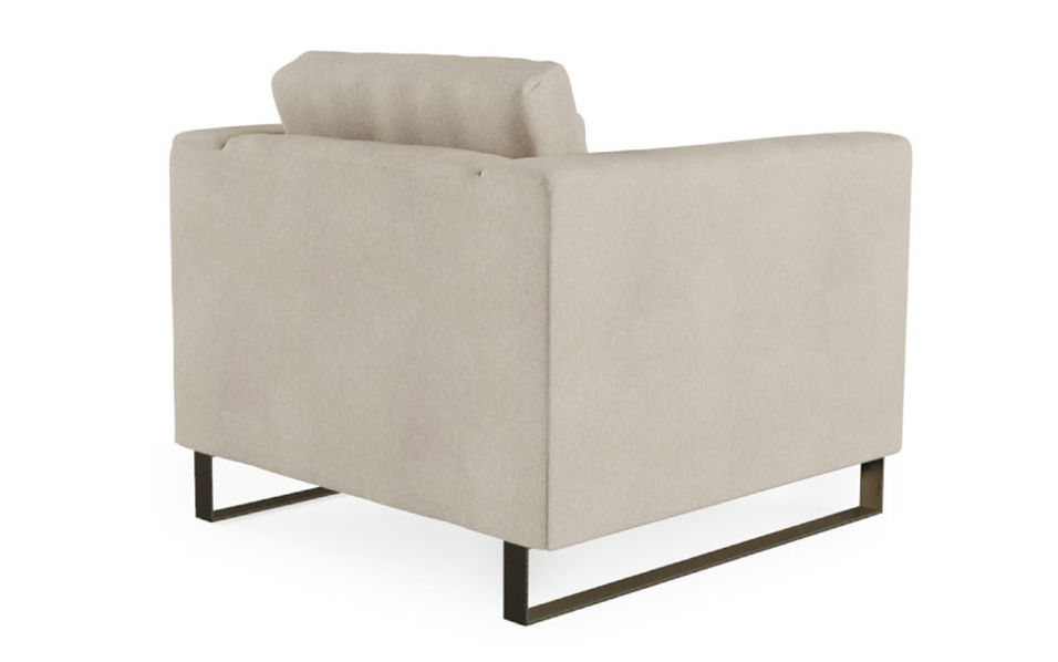 Back view of the Oslo Lounge Chair from Vogel made in Toronto, Canada