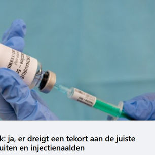 Factcheck over het gebrek aan spuiten en naalden
