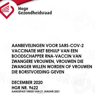 Advies nr.9622 van de Hoge Gezondheidsraad inzake vaccinatie van zwangere vrouwen