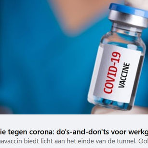 Werkgever en verplichten vaccin: do's & don'ts (bron Acerta)