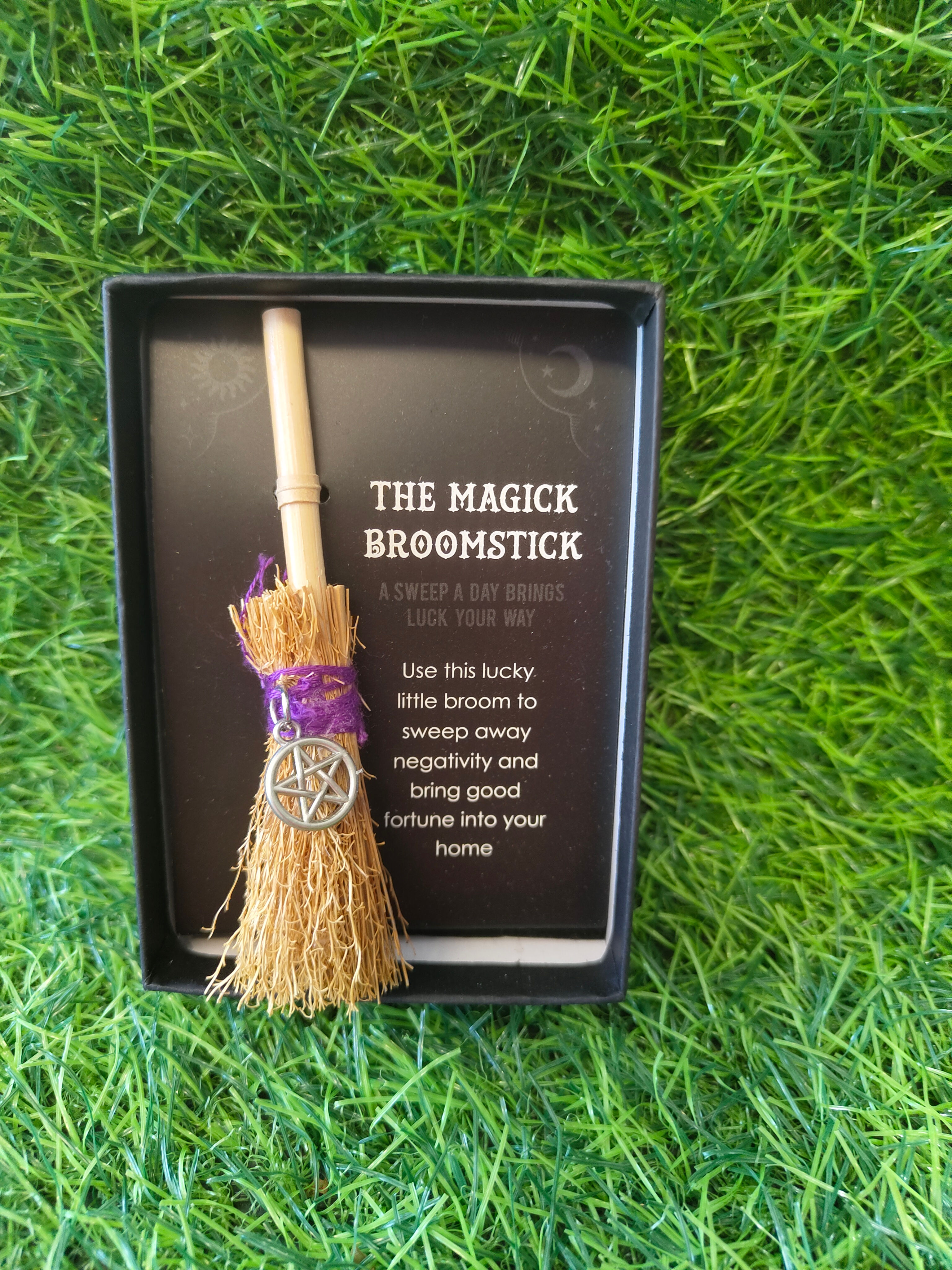 Magick Pentacle Broomstick Charm