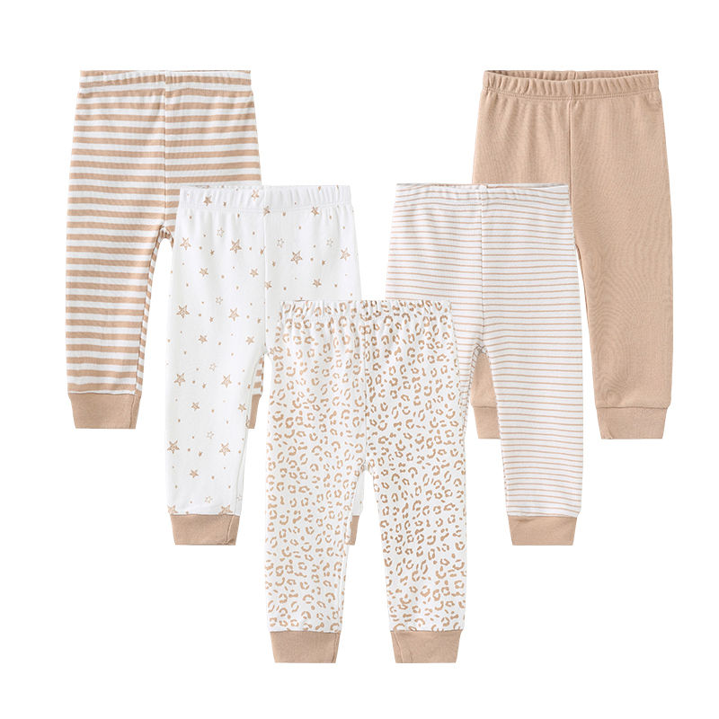 Miniatura: 3/4/5PCS/LOT Newborn Pants Cartoon four seasons Baby 100%Cotton Soft Girl Pants 