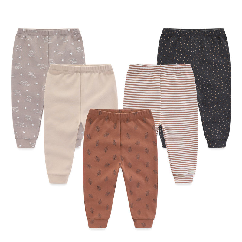 Miniatura: 3/4/5PCS/LOT Newborn Pants Cartoon four seasons Baby 100%Cotton Soft Girl Pants 
