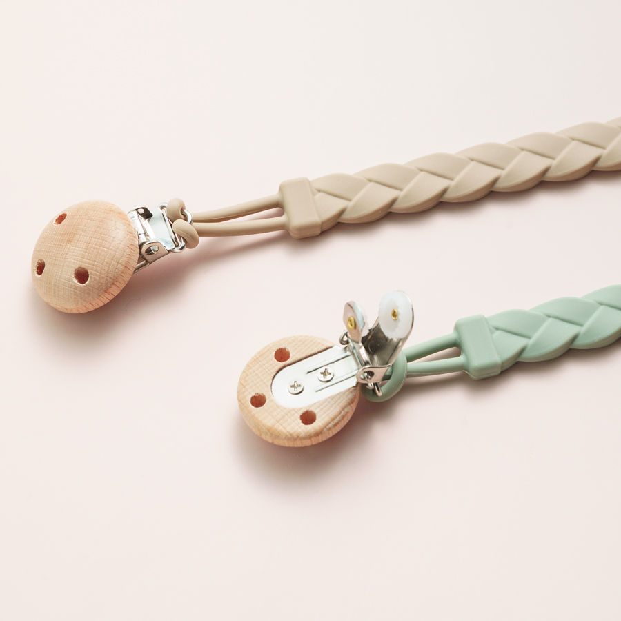 Miniatura: 2026 New Baby Gift Teether Chain BPA Free Silicone Baby Pacifier Clip Portable N