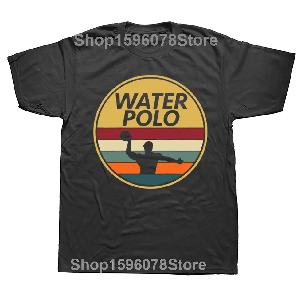 Miniatura: Funny Water Polo Waterpolo T Shirts Summer Style Graphic Cotton Streetwear Short