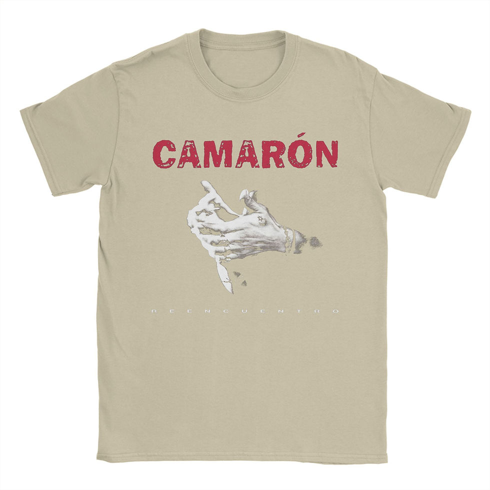 Miniatura: Men T-Shirt Camarons De La Isla Flamenco Singer Cotton Tee Shirt Short Sleeve Is