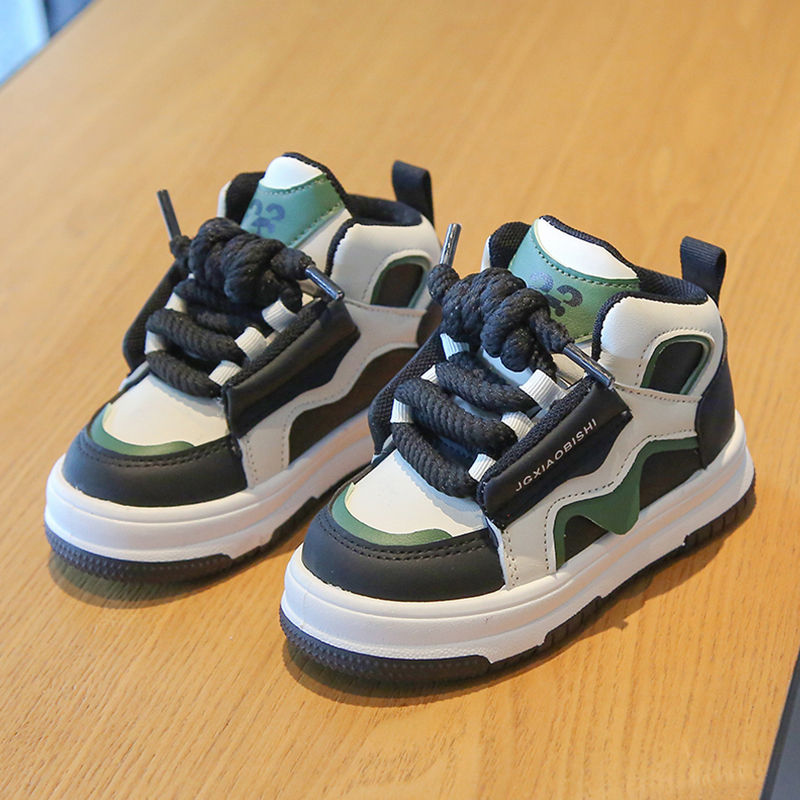 Miniatura: Children's Spring Autumn New Sports Shoes Boy's Casual Trend Board Shoes High To