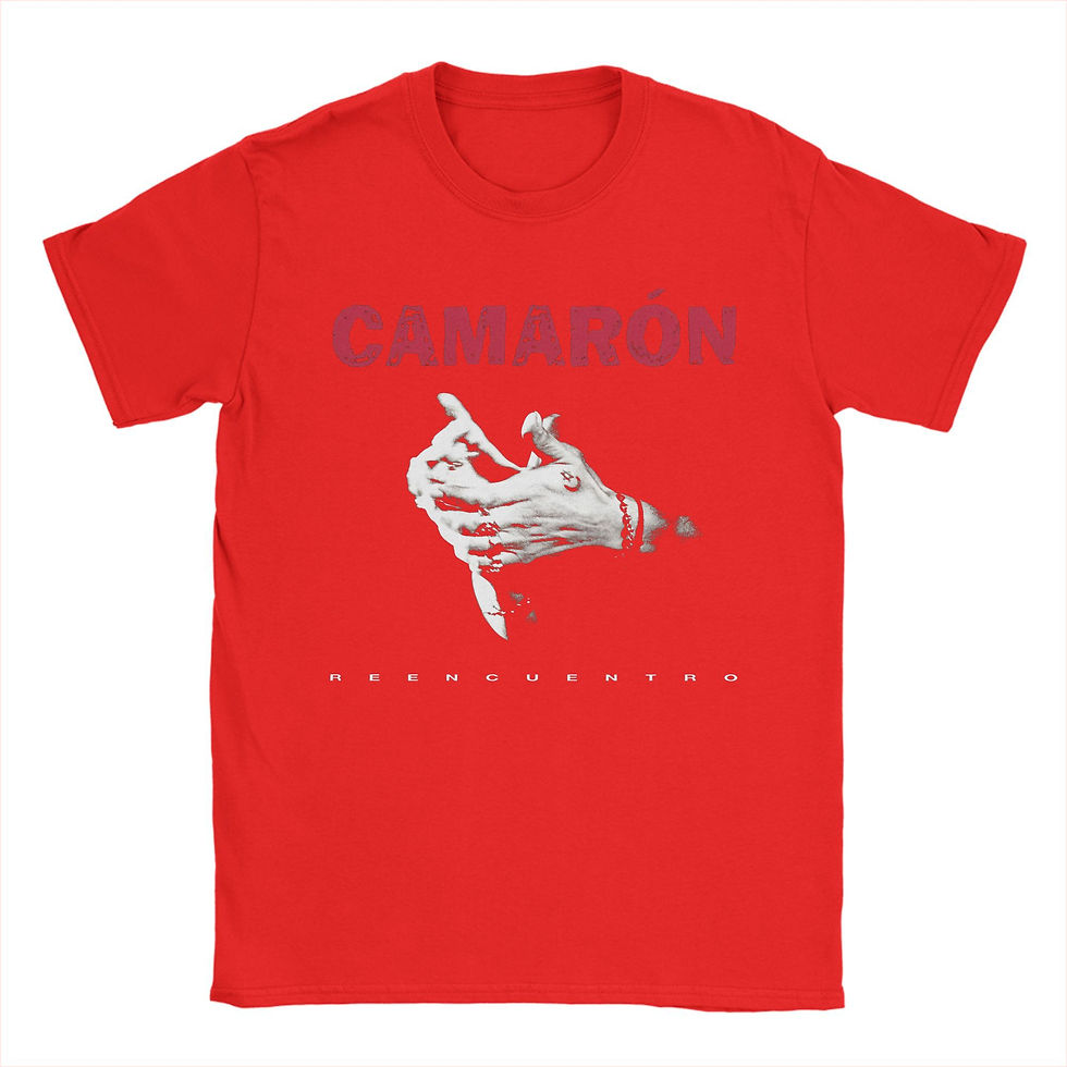 Miniatura: Men T-Shirt Camarons De La Isla Flamenco Singer Cotton Tee Shirt Short Sleeve Is