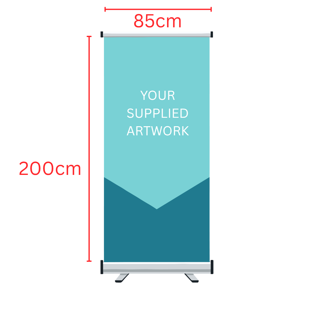Roll-Up Banner Printing — 85 x 200 cm