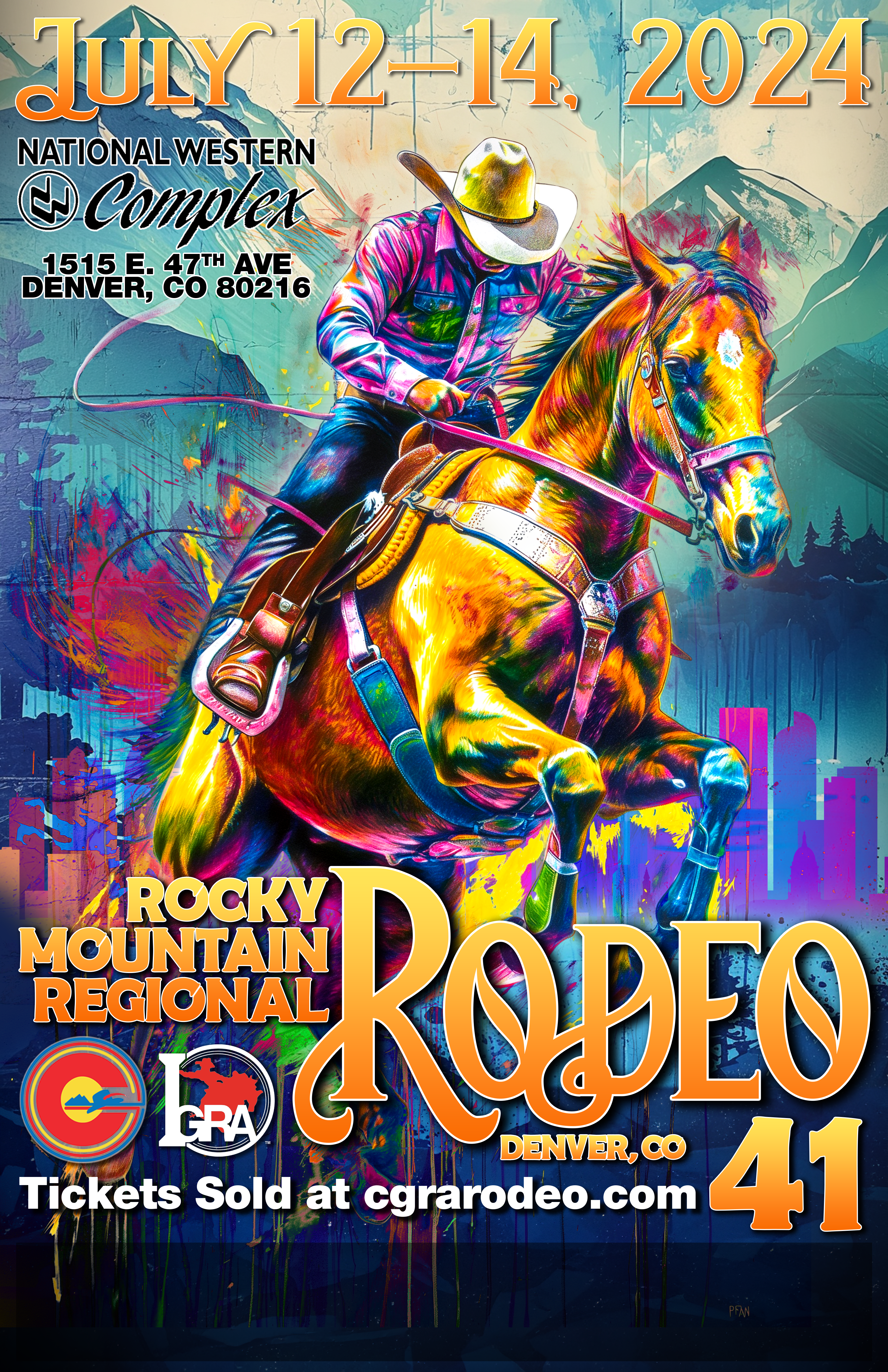 $20 Sunday RMRR 41 July 14th, 2024 | CGRA Rodeo