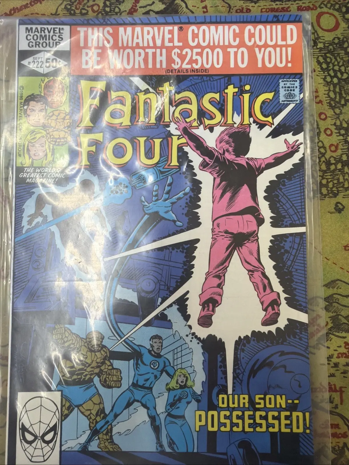 Fantastic Four #222 Marvel Comics 1980 Franklin Is Possessed! Bronze Age