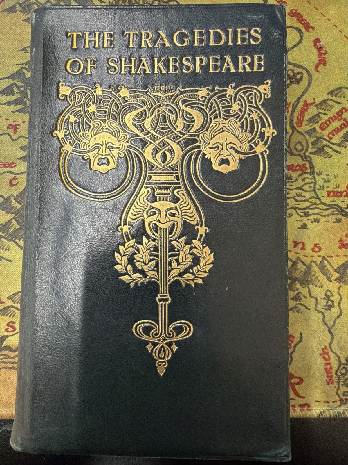 The Tragedies of Shakespeare Simpkin Marshall Hamilton Gilt Leather Binding 1920