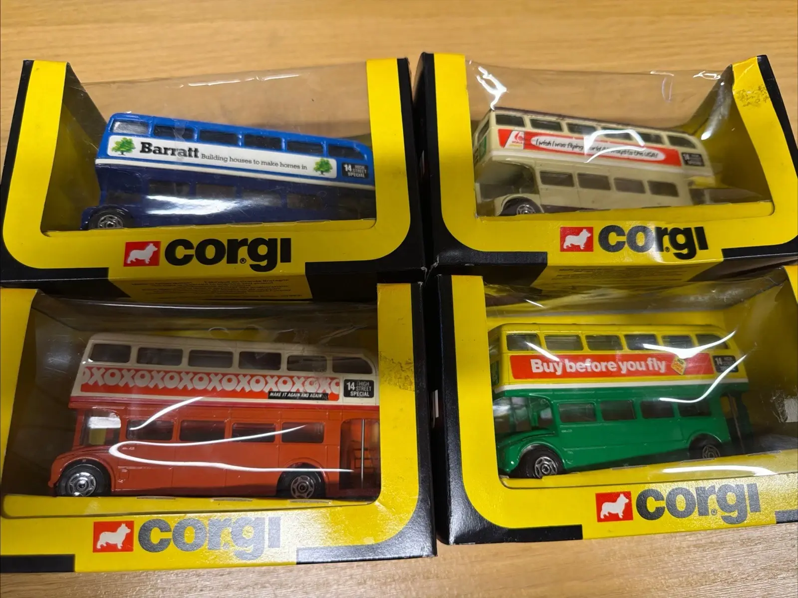 Corgi 469 Routemaster Bus Set of 4 In Original Box