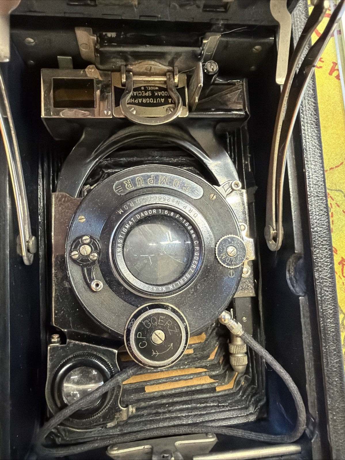 Kodak folding camera fitted with a Goerz Dagor lens