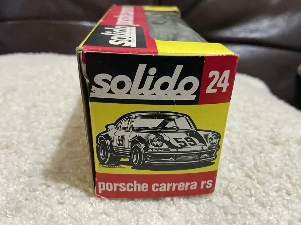 Vintage Solido No.24 Porsche Carrera RS 1:43 Diecast Boxed Made in France Gold