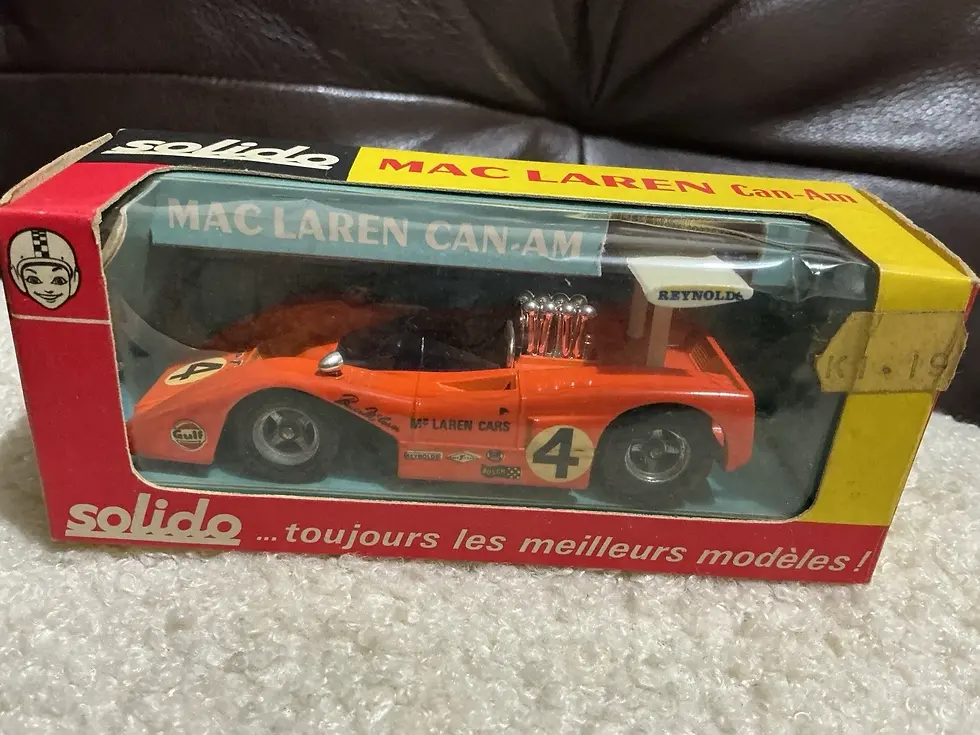 Vintage Solido McLaren Can-Am Race Car Boxed Made In France 1:43 Bruce McLaren