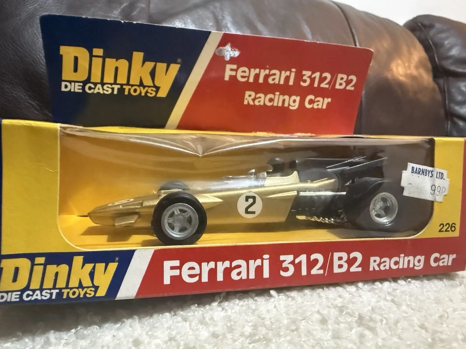 Vintage Dinky Toys 226 Ferrari 312/B2 Formula 1 Racing Car Boxed Gold 1976