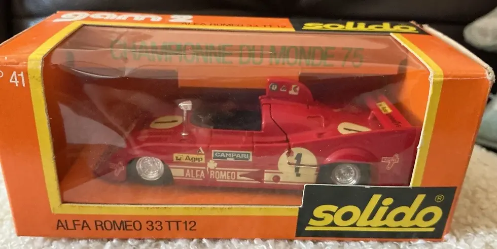 Solido Gam 2 #41 Alfa Romeo Tipo 33 TT 12 1:43 Scale Model Made In France Boxed