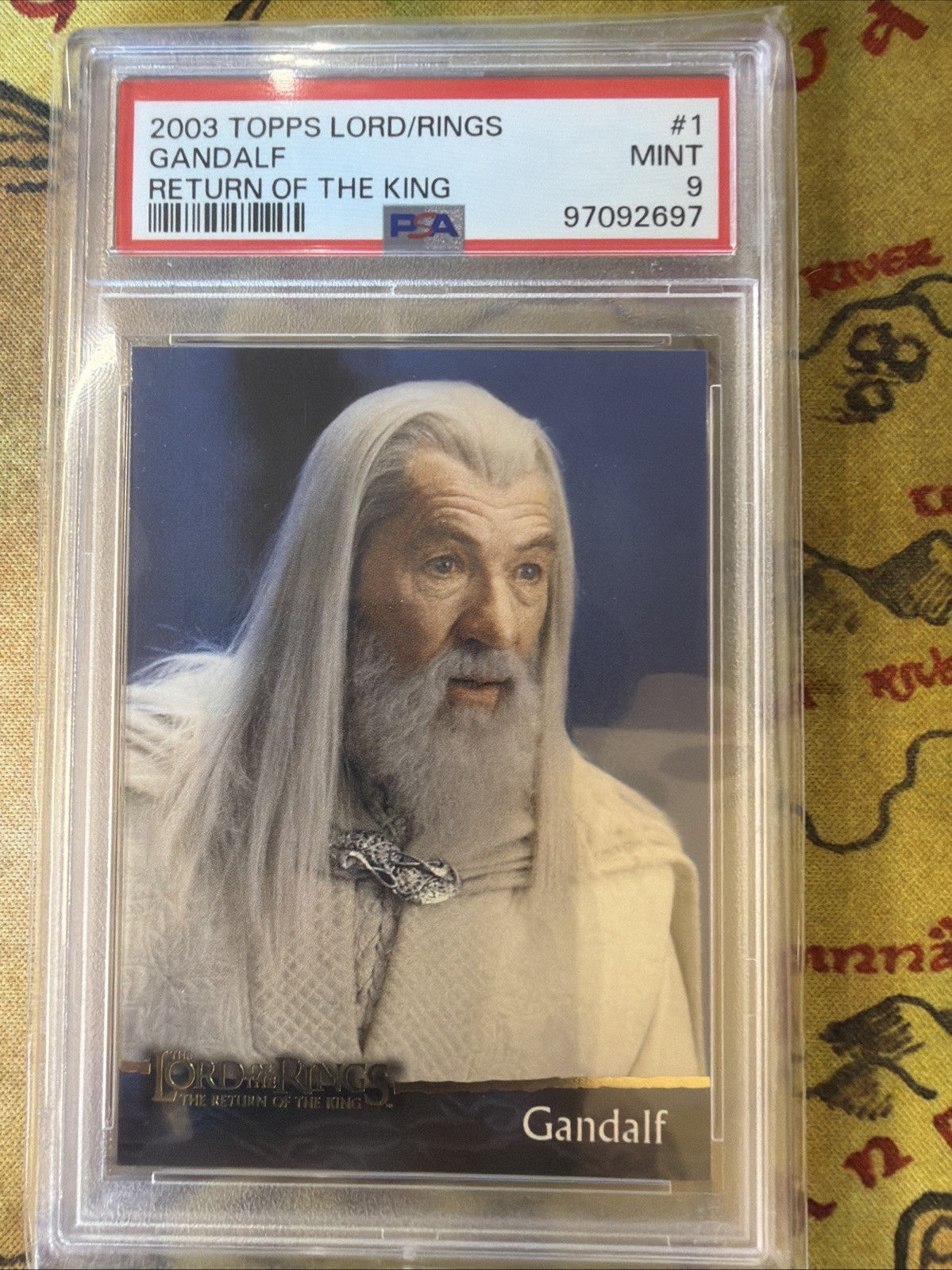 Topps Lord of The Rings 2003 Gandalf Return of The King PSA9