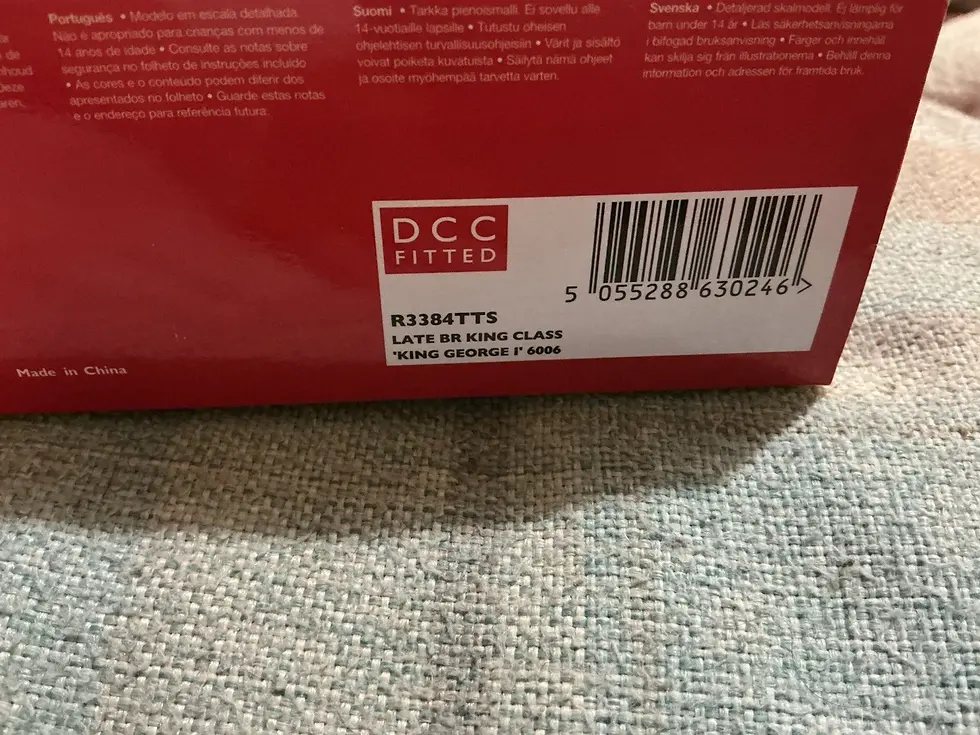 Hornby R3384TTS OO Gauge BR King Class 6006 King George I TTS Sound DCC Fitted