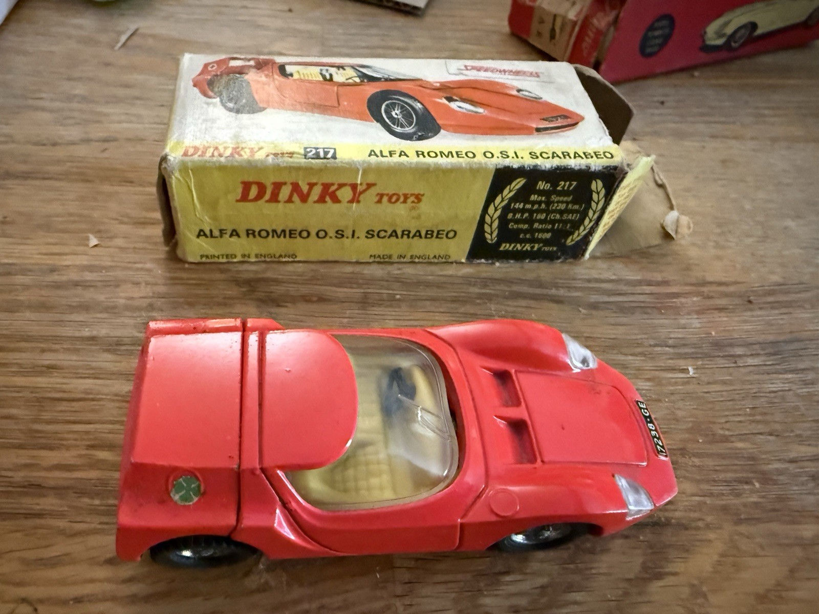 Dinky Toys No. 217 Alfa Romeo O.S.I. Scarabeo – Vintage Diecast Model