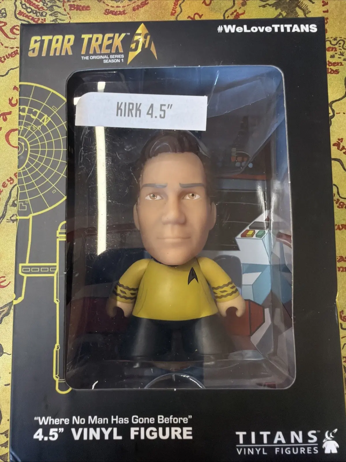 Star Trek Kirk 4.5" Titans Vinyl Figure - NYCC Exclusive - Original Series Boxed