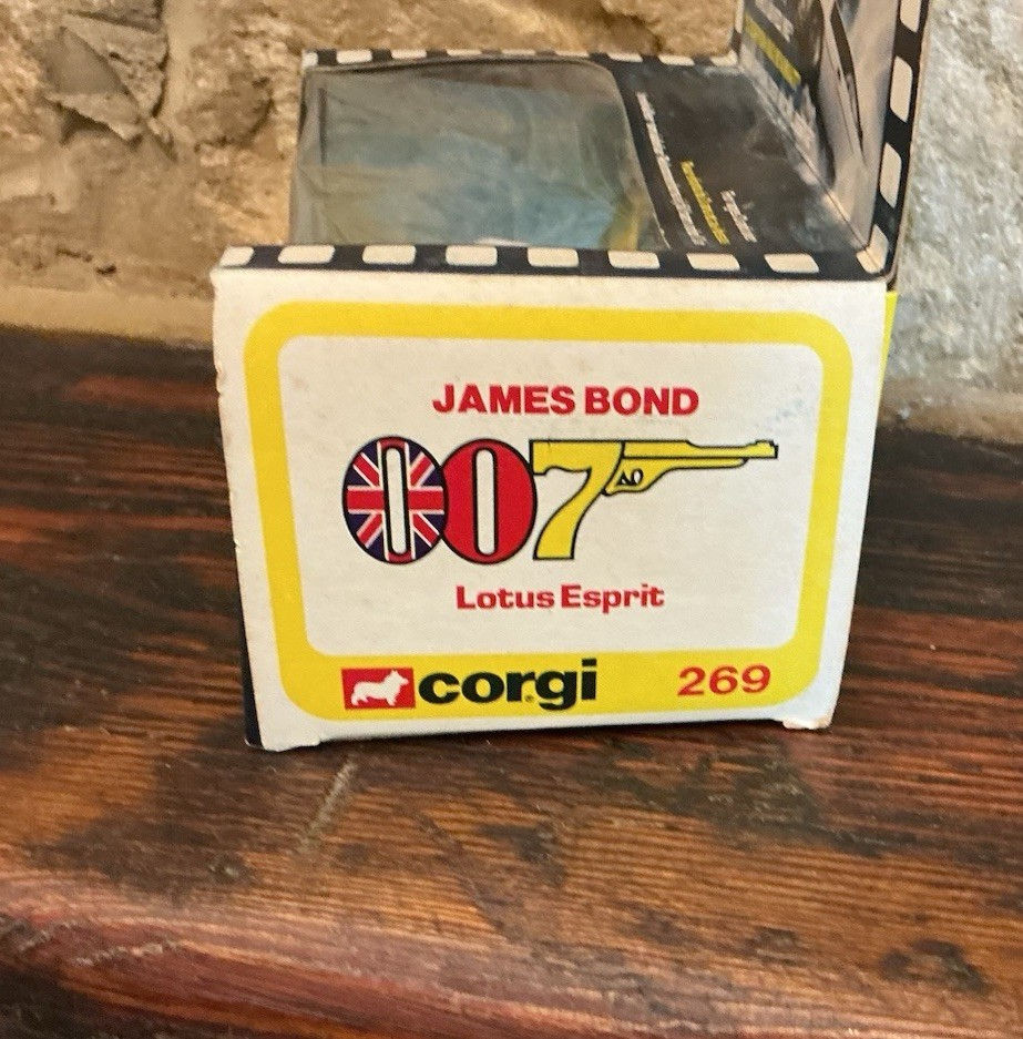 Thumbnail: Vintage Corgi 269 James Bond Lotus Esprit The Spy Who Loved Me Boxed 007