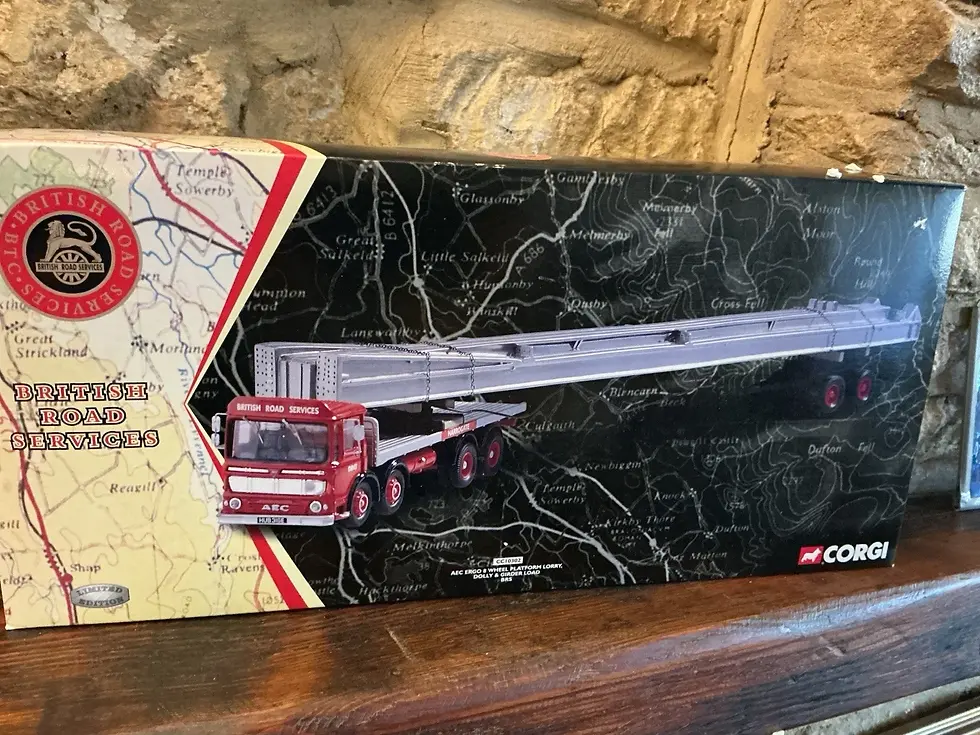 Corgi CC10302 AEC Ergo 8 Wheel Platform Lorry Dolly Girder Load BRS Boxed