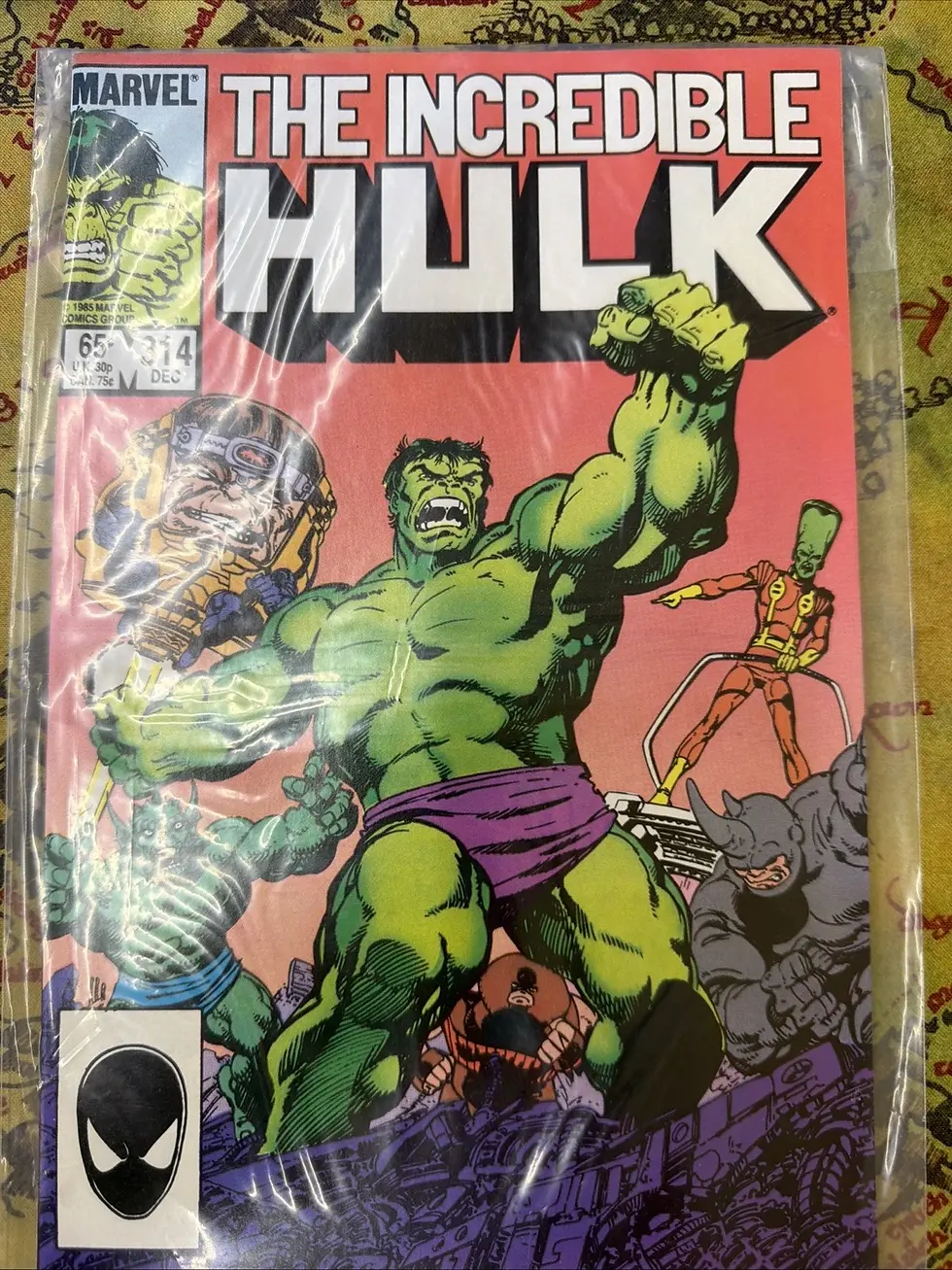 Marvel Comics The Incredible Hulk Issue 314 December 1985 Vintage Comic Book VGC
