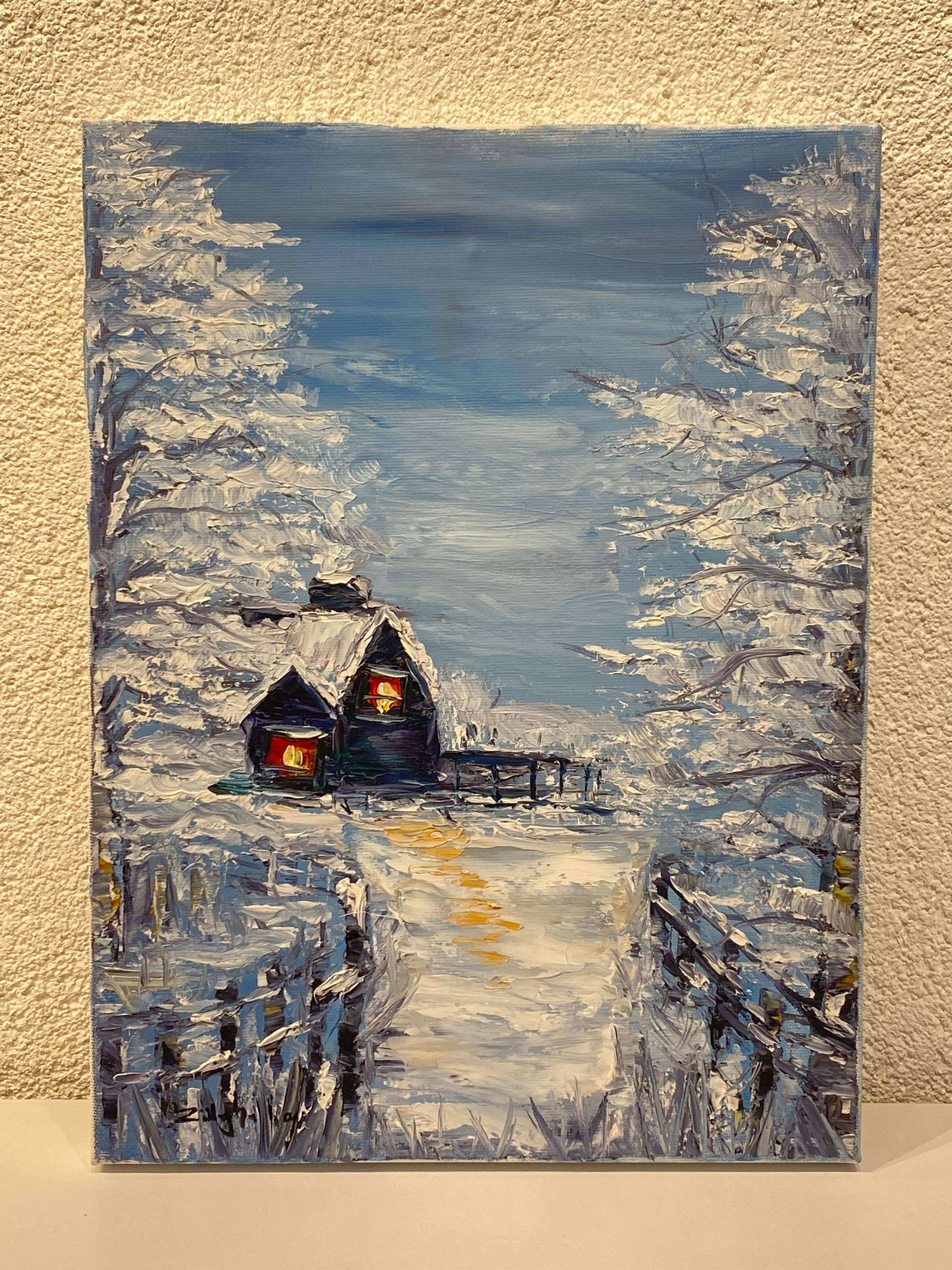 Züleyha İnan Dağ Evinde Kış 30 *40 cm