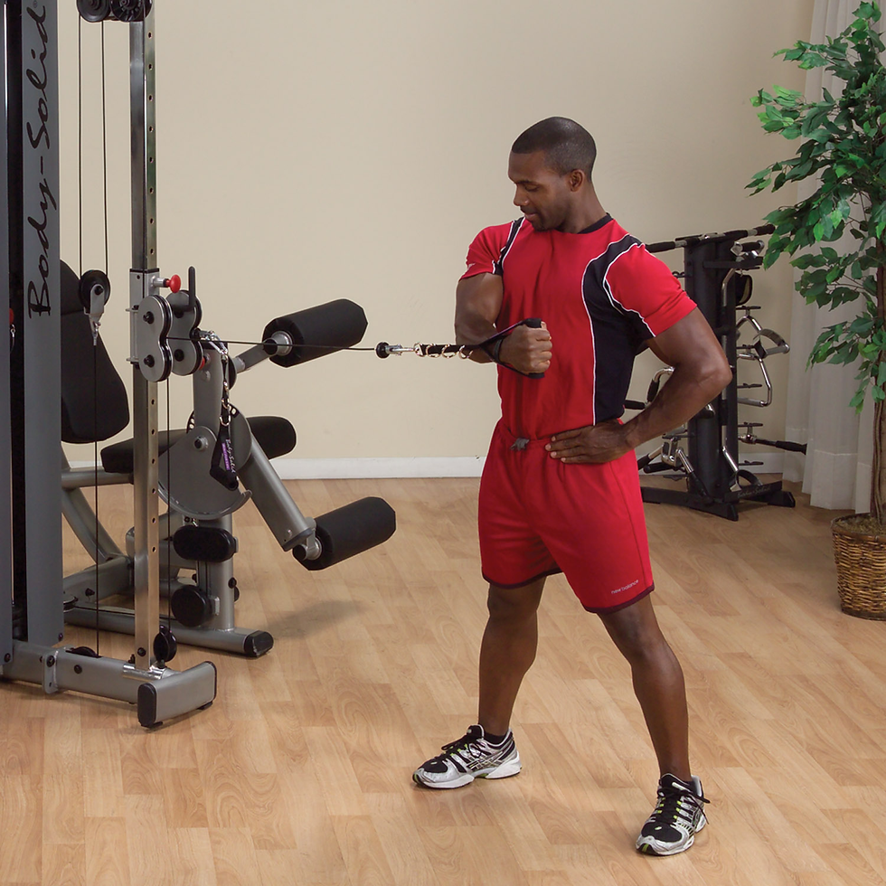 Thumbnail: Body-Solid Pro Dual Cable Column-Station for DGYM w STACK - DPCCS