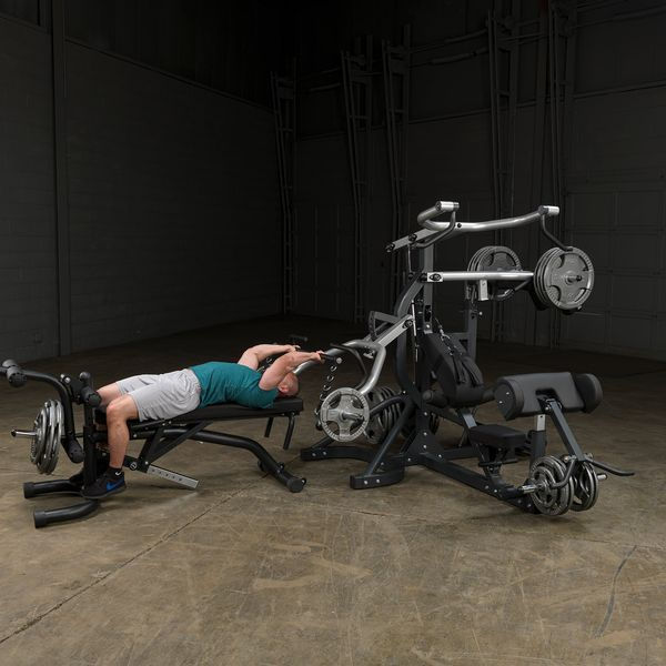 Thumbnail: Body-Solid SBL460P4 Freeweight Leverage Gym Package